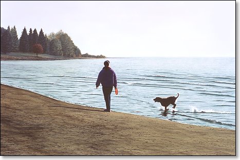 Detail from Morning Walk - By Wayne Mondok